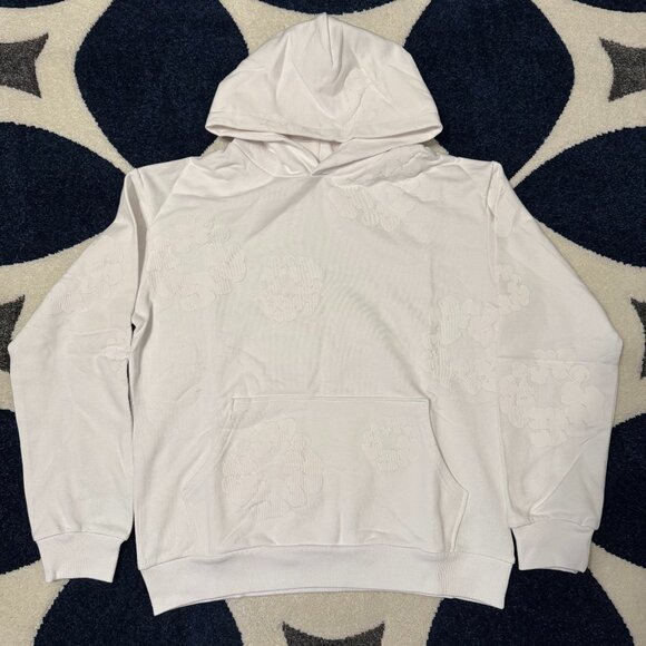 Denim Tears Mono Cotton Wreath Sweatshirt White Mens Size Large - Picture 1 of 3